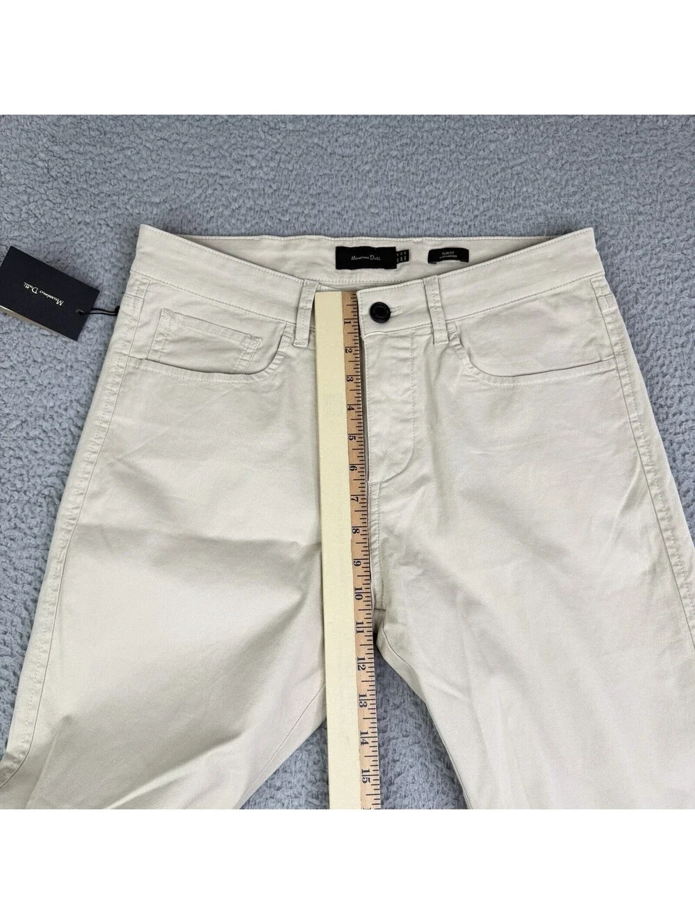 Massimo Dutti Slim Fit Cotton Blend Stretch Men's Size W30X30L Chino Pants NWT